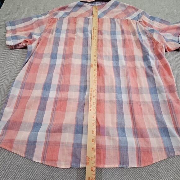 OG Weatherproof Vintage Shirt 2XL Short Sleeve Button Up Americana Normcore - Picture 14 of 16